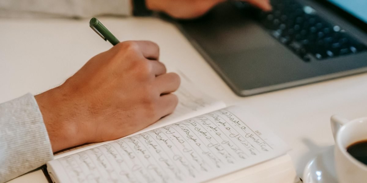 Blog listing CTA image showing reading and note-taking