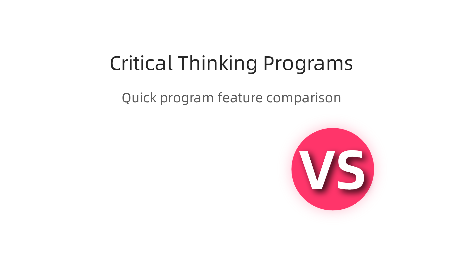 A side-by-side comparison of leading online critical thinking certificate programs and their key features.