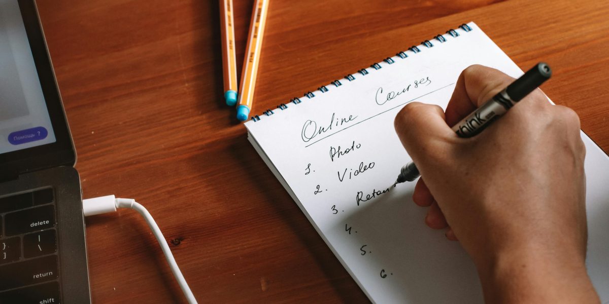 A person engaged in focused study, benefiting from the flexibility of online learning.