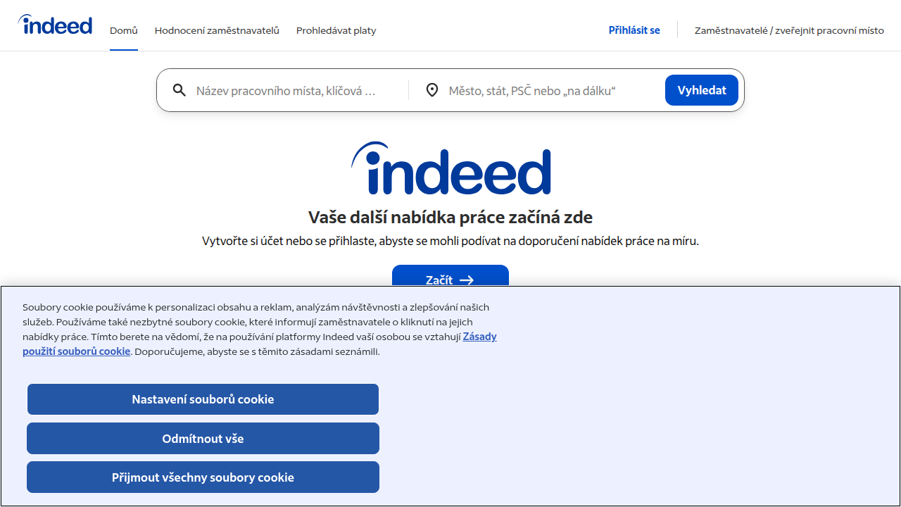 Screenshot of Indeed.com, a popular job search and career advice website that highlights online certificate programs.