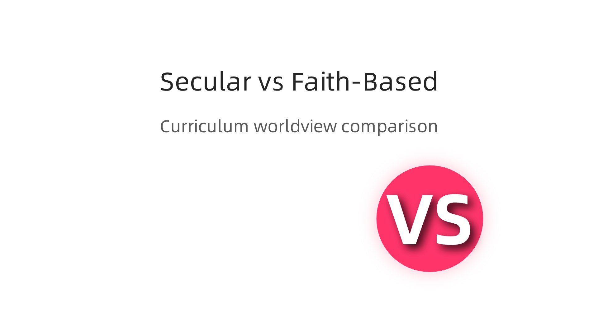 A comparison of secular and faith-based homeschool curricula, highlighting their core approaches and worldview differences.