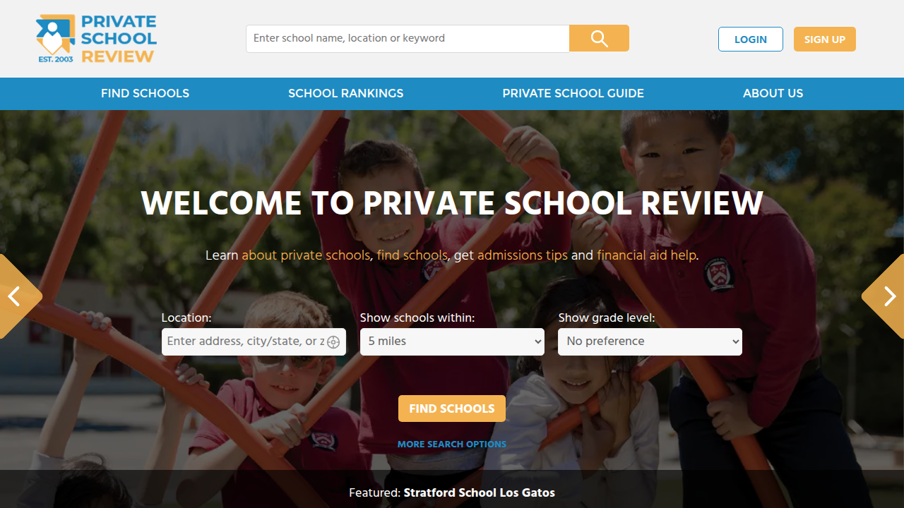 View tuition statistics and profiles for private schools across the United States.